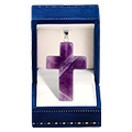Amethyst Cross Healing Heart